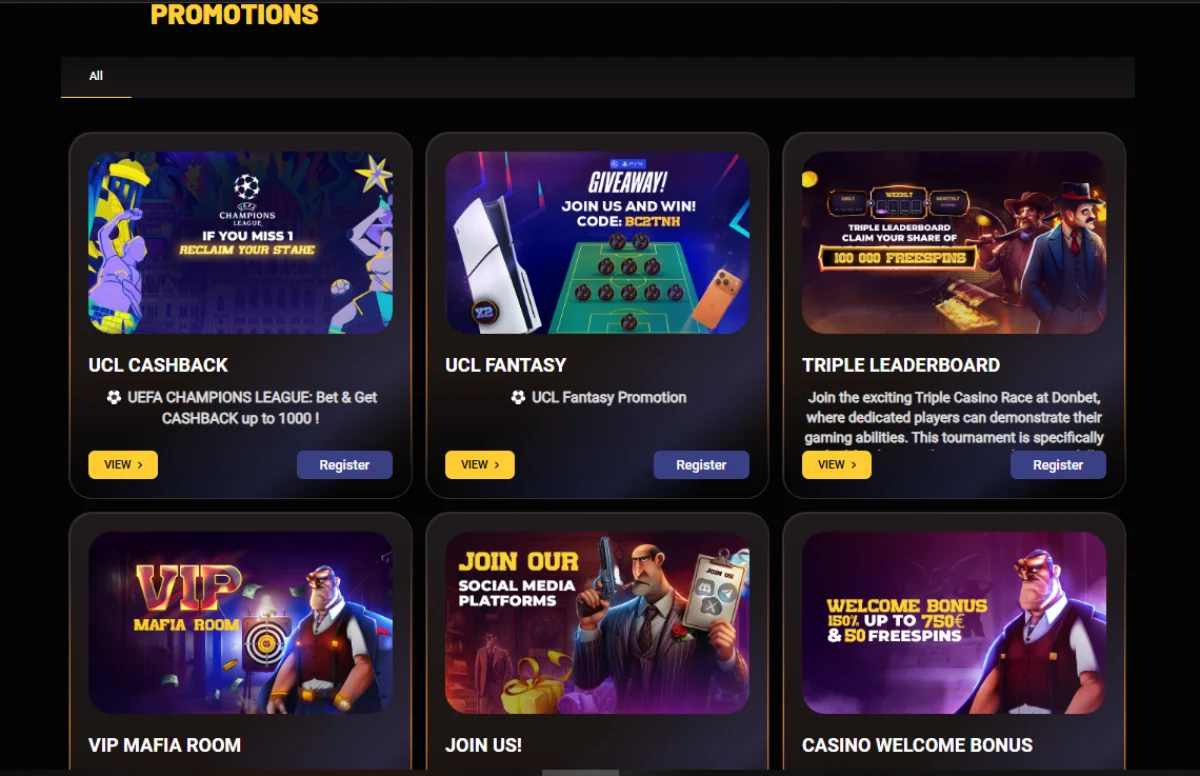 donbet casino promo
