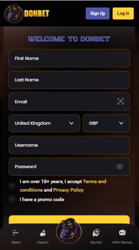 donbet casino signup